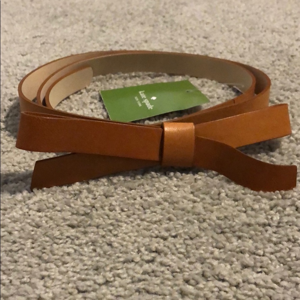 NWT Kate Spade Leather Bow Belt